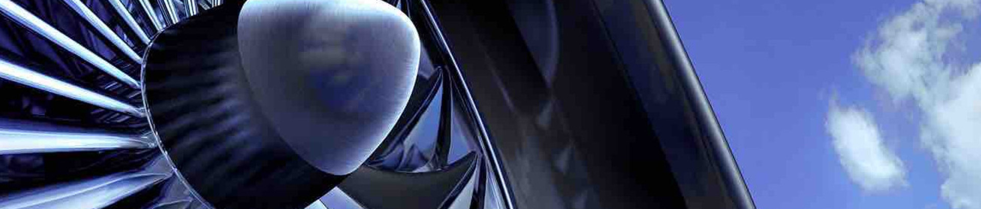 Aircraft turbine close-up