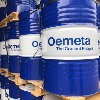 Oemeta oil barrels on pallets