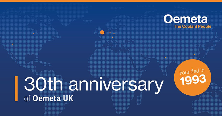 30th (pearl) anniversary of Oemeta products in the UK