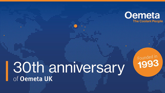 30th (pearl) anniversary of Oemeta products in the UK