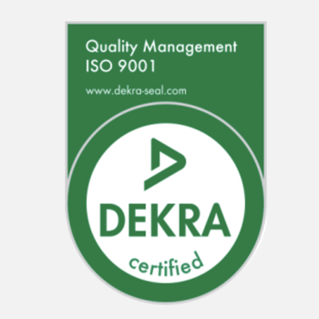 ISO 9001 seal from DEKRA