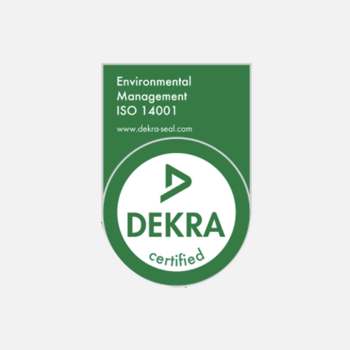 ISO 14001 seal from DEKRA