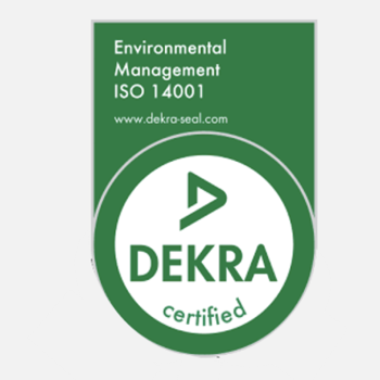 ISO 14001 seal from DEKRA