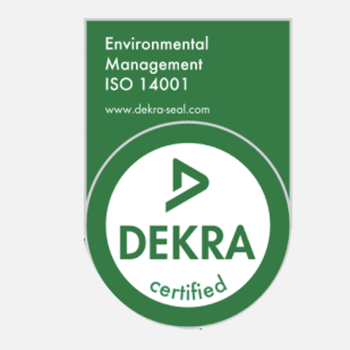 Green Dekra 14001 seal