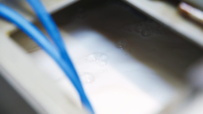 Líquido refrigerante de Oemeta en uso