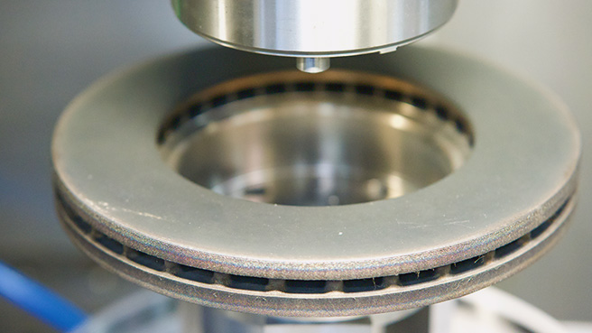 Brake disc in the machine